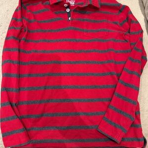 Hatley Red and Black Striped Shirt